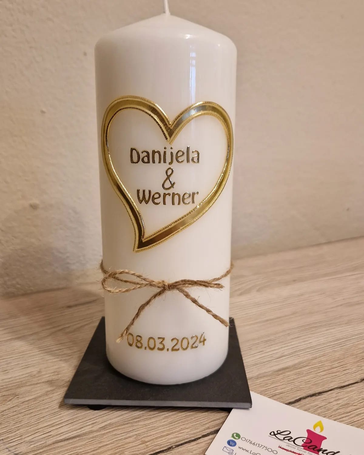 Traukerze gold