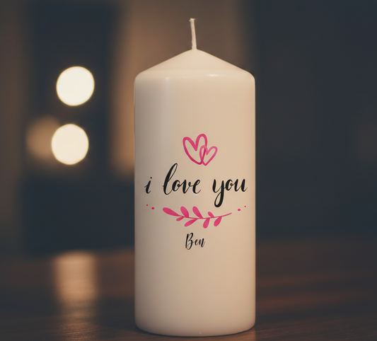 Kerze "I love you"