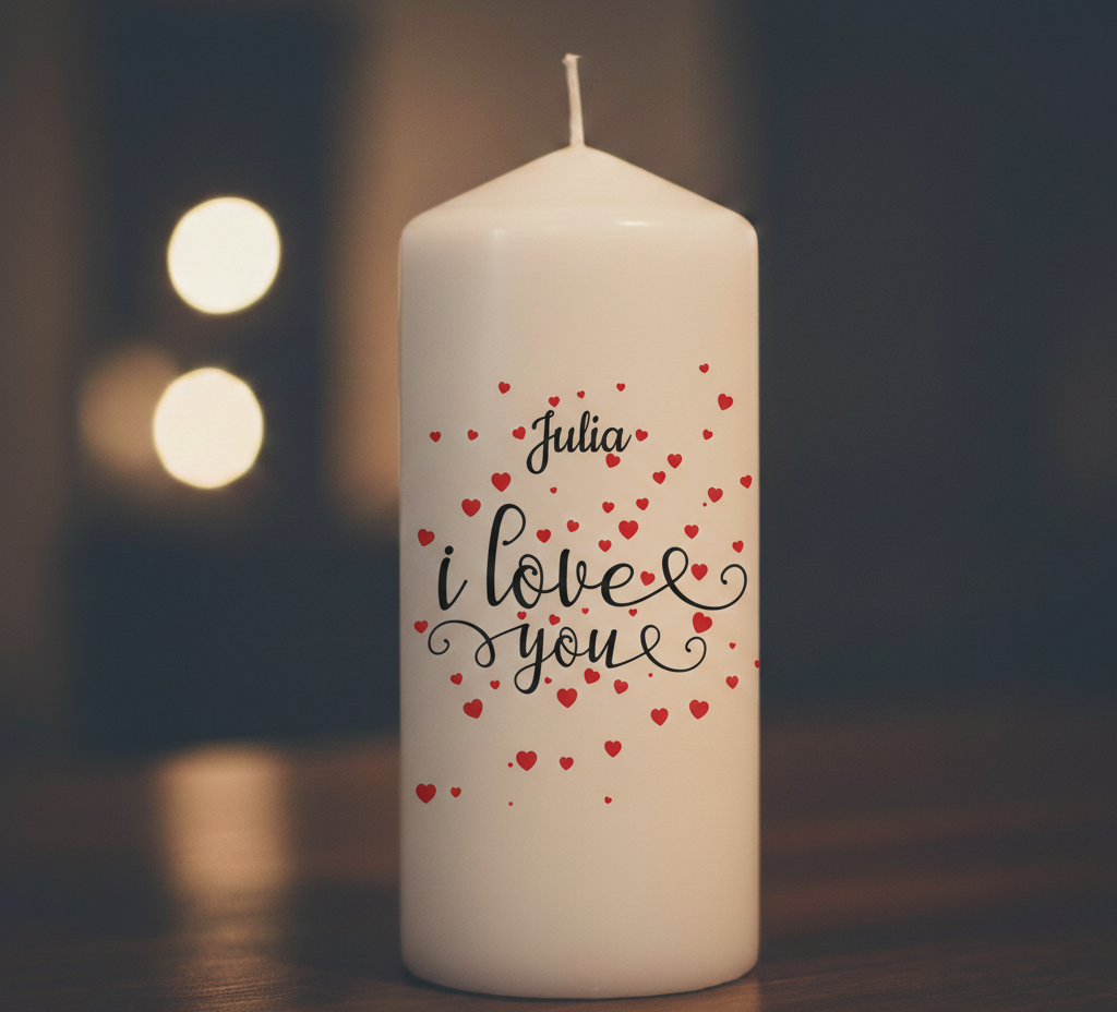 Kerze "I love you2"