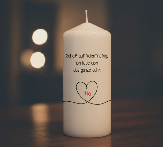 Kerze "Scheiß drauf"