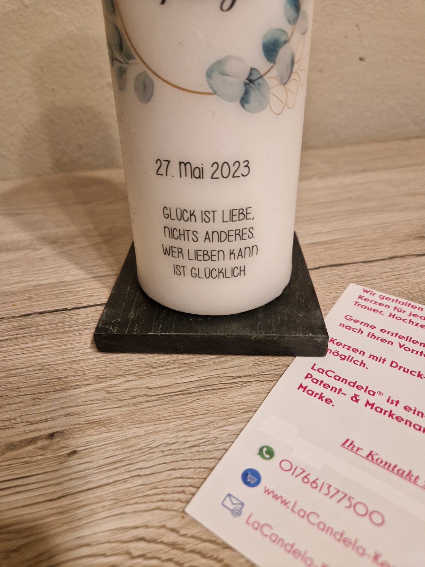 Kerzenteller aus Marmor