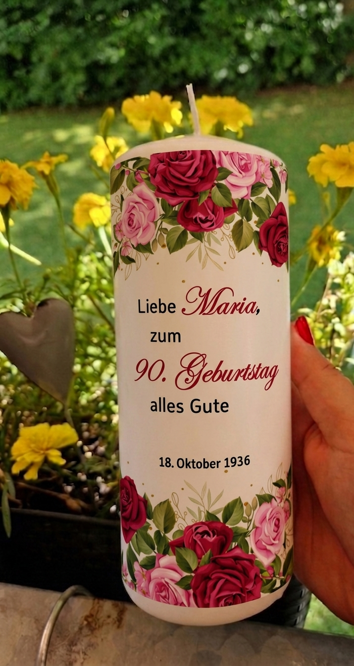 Kerze zum runden Geburtstag