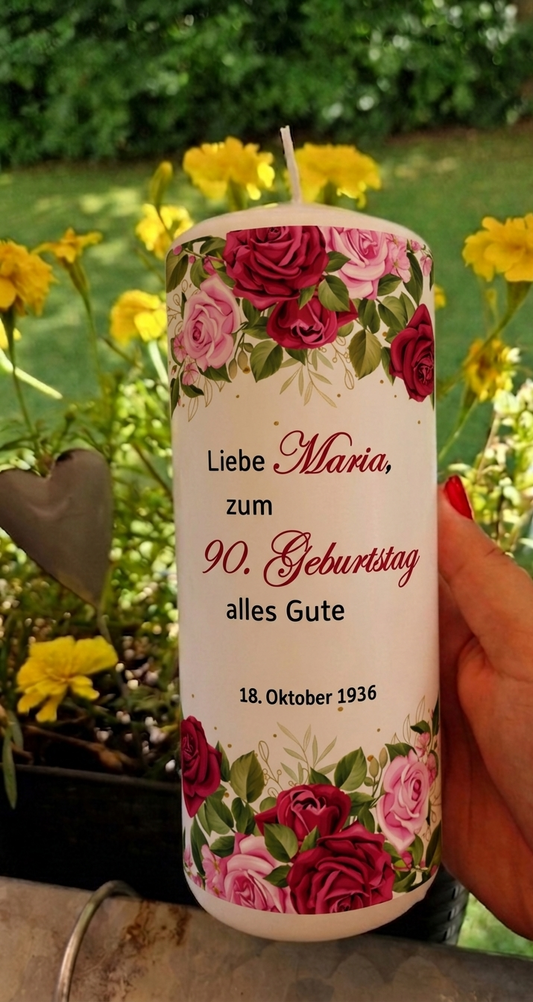 Kerze zum runden Geburtstag