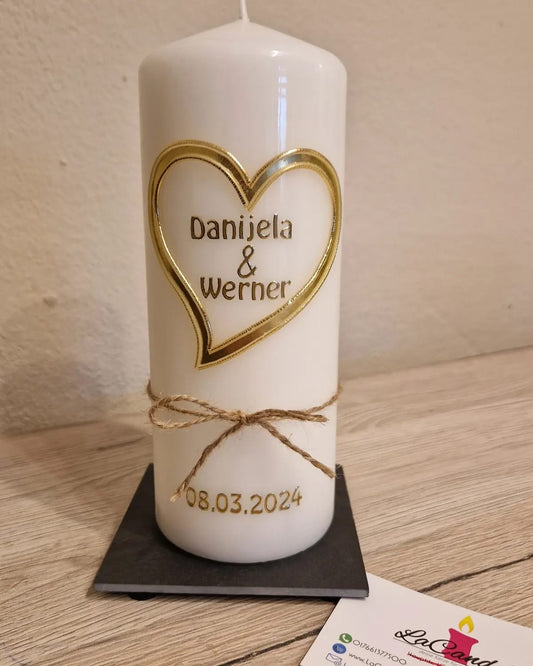 Kerzenteller Schiefer