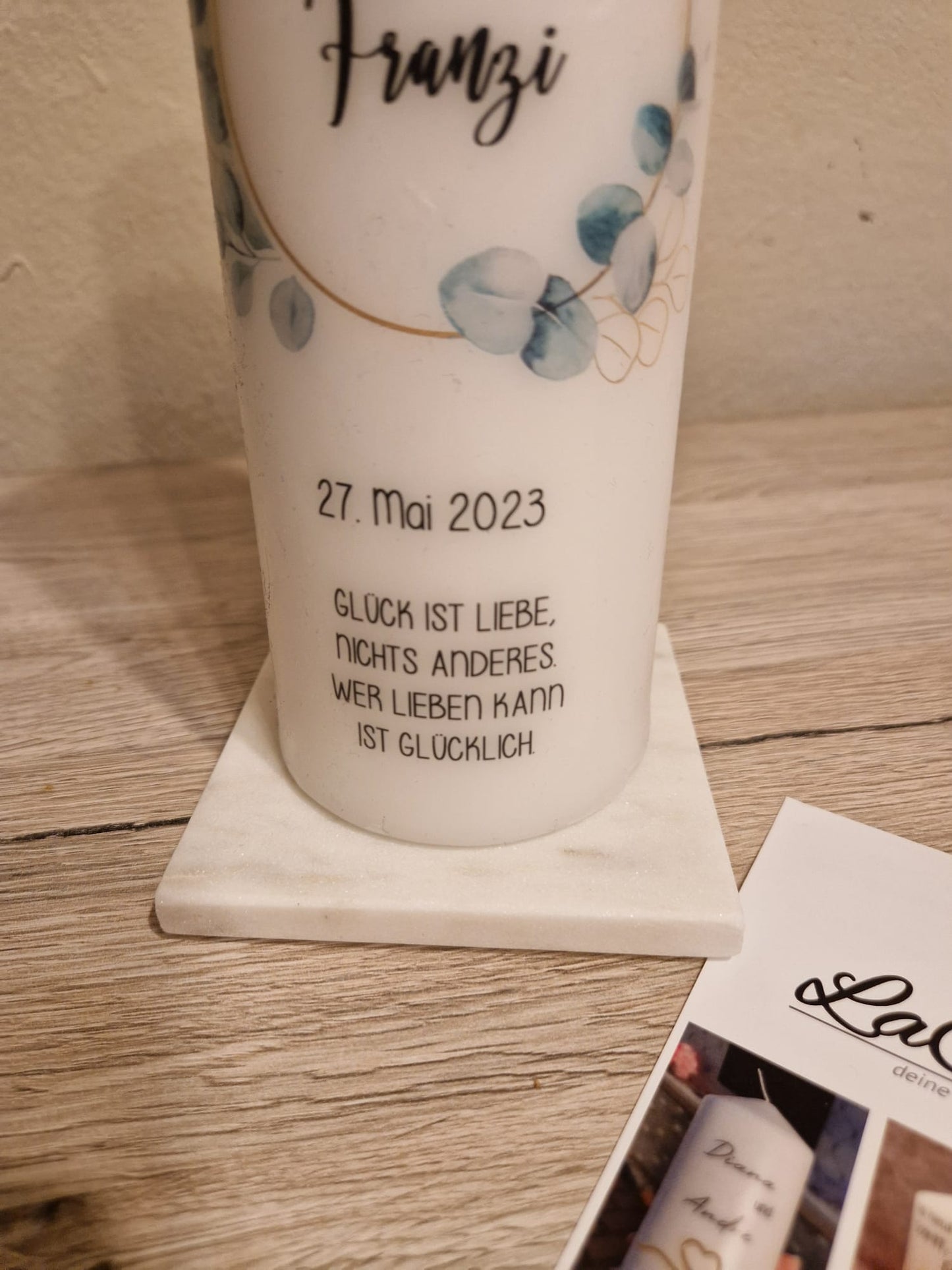 Kerzenteller aus Marmor