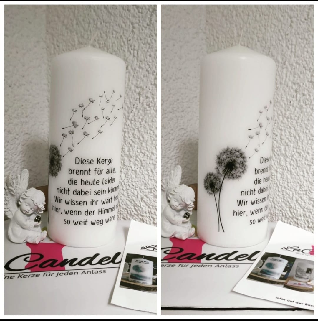 Gedenkkerze Pusteblume