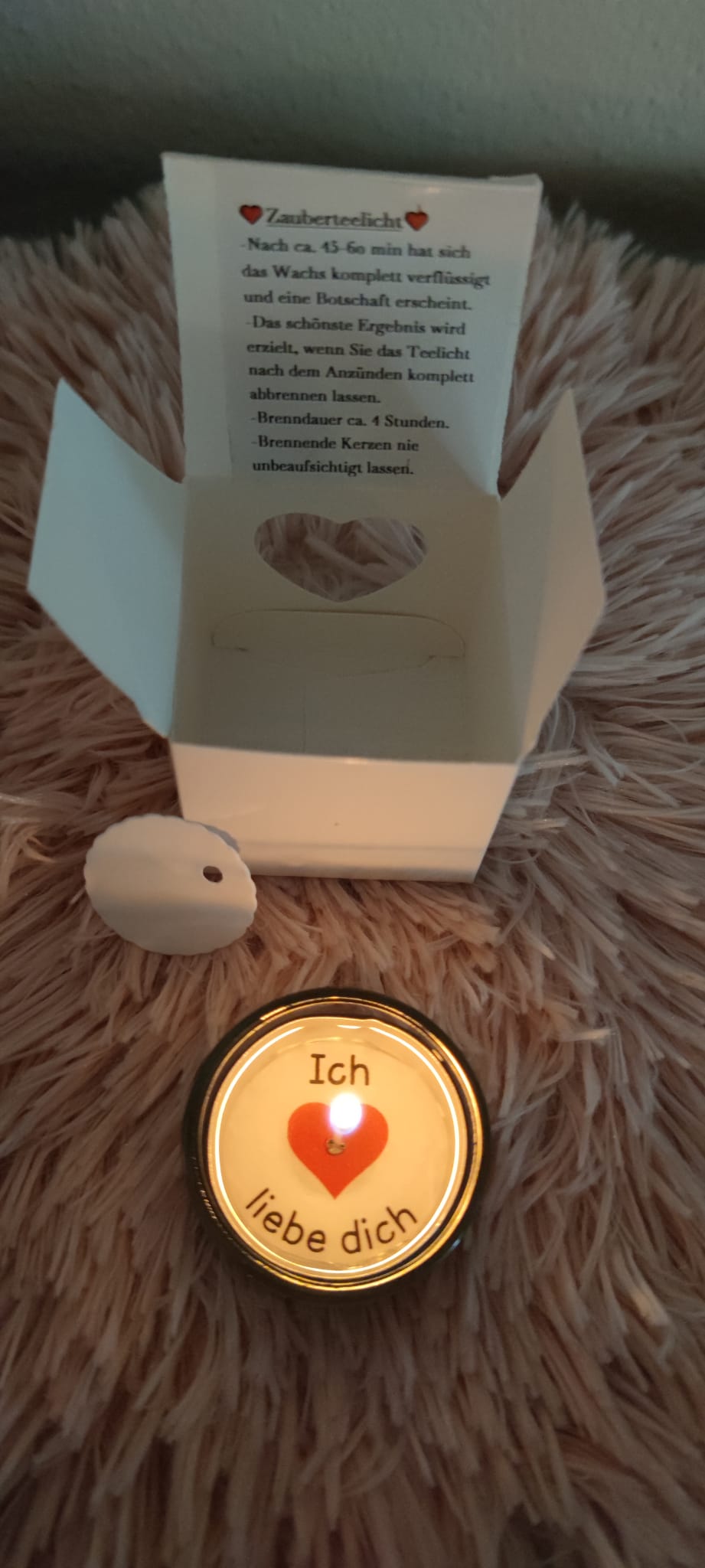 Zauberteelicht "Ich liebe dich"