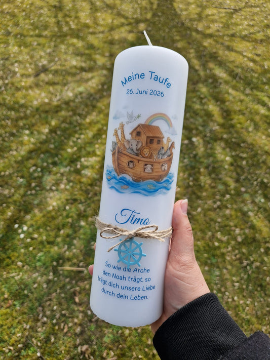 Taufkerze Arche Noah