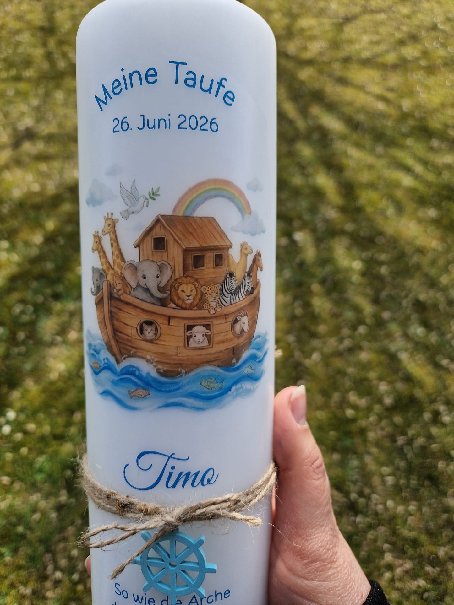 Taufkerze Arche Noah