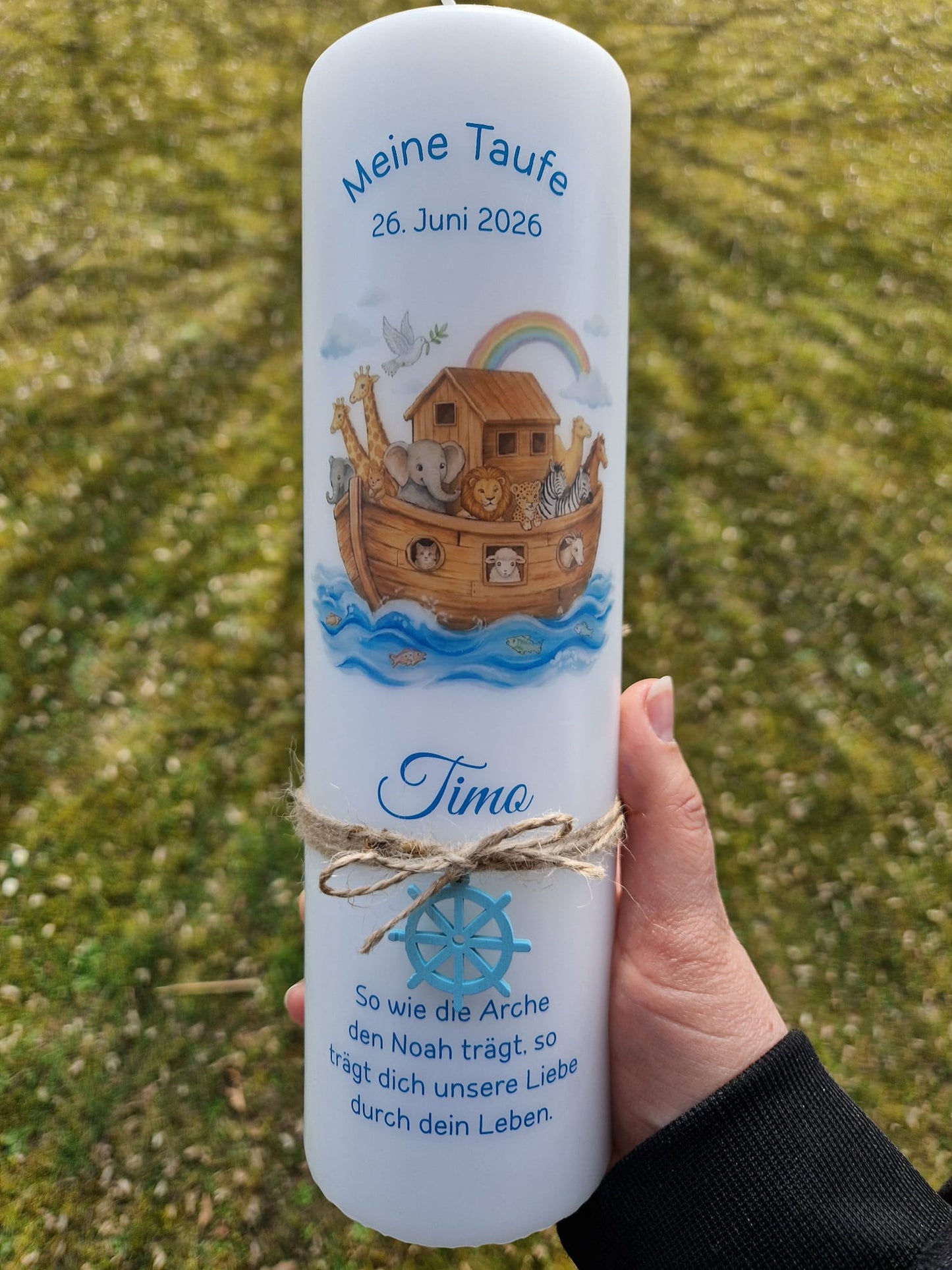 Taufkerze Arche Noah