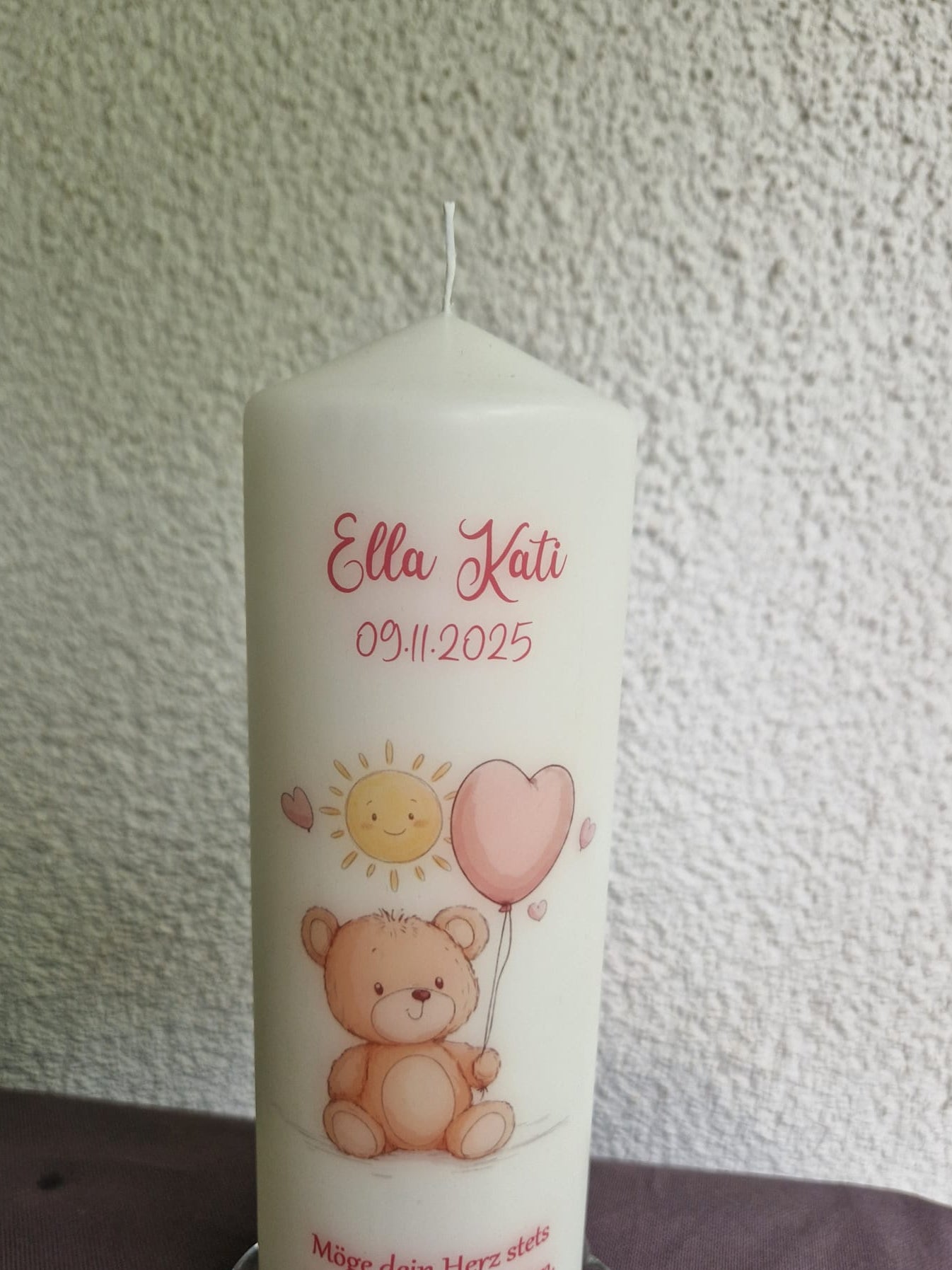 Taufkerze Teddy