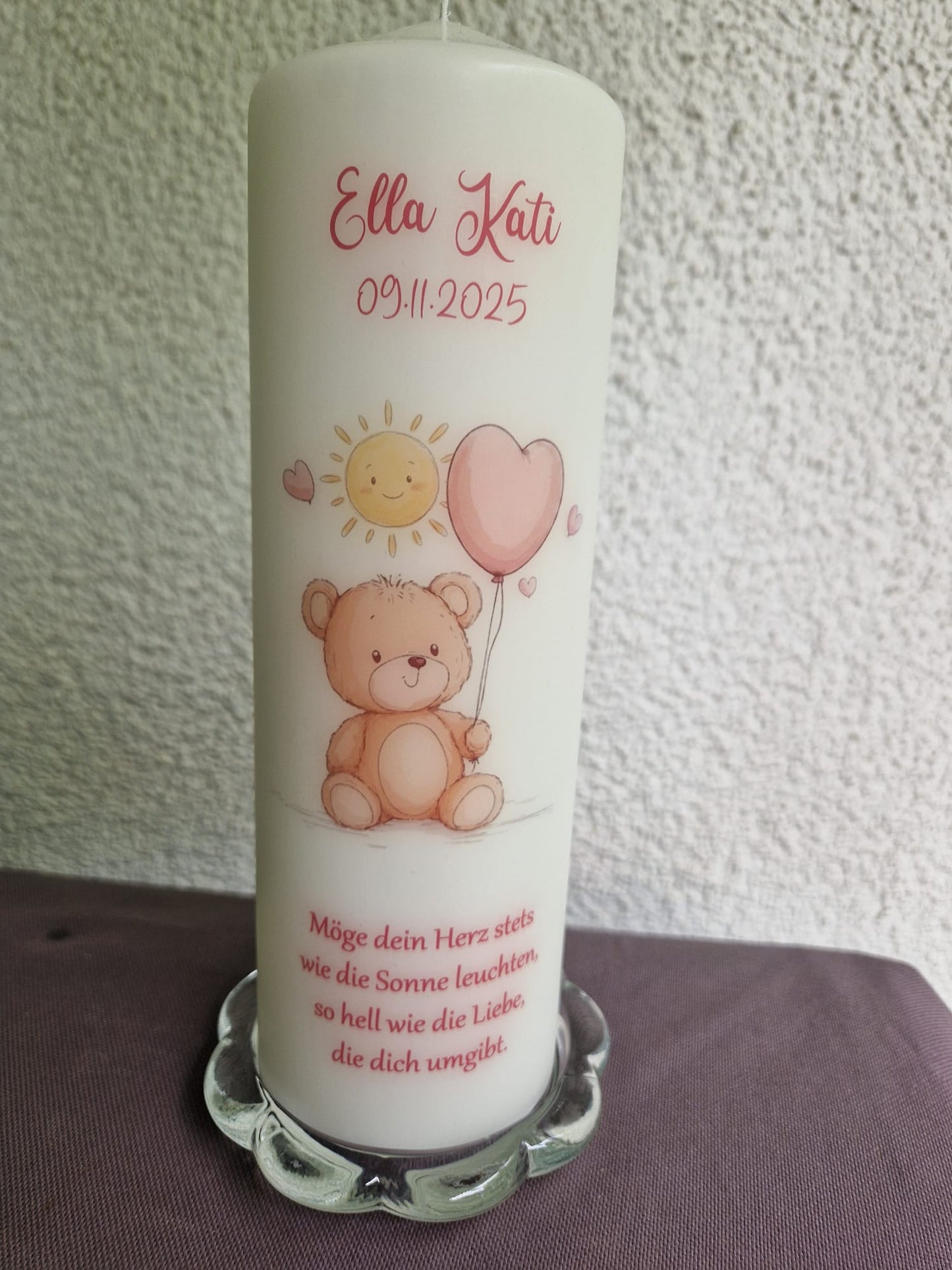 Taufkerze Teddy