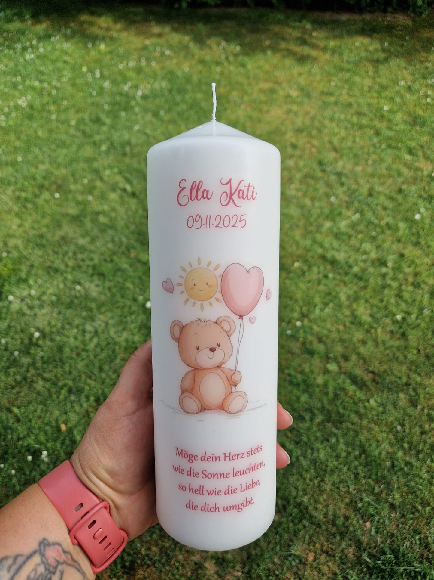 Taufkerze Teddy