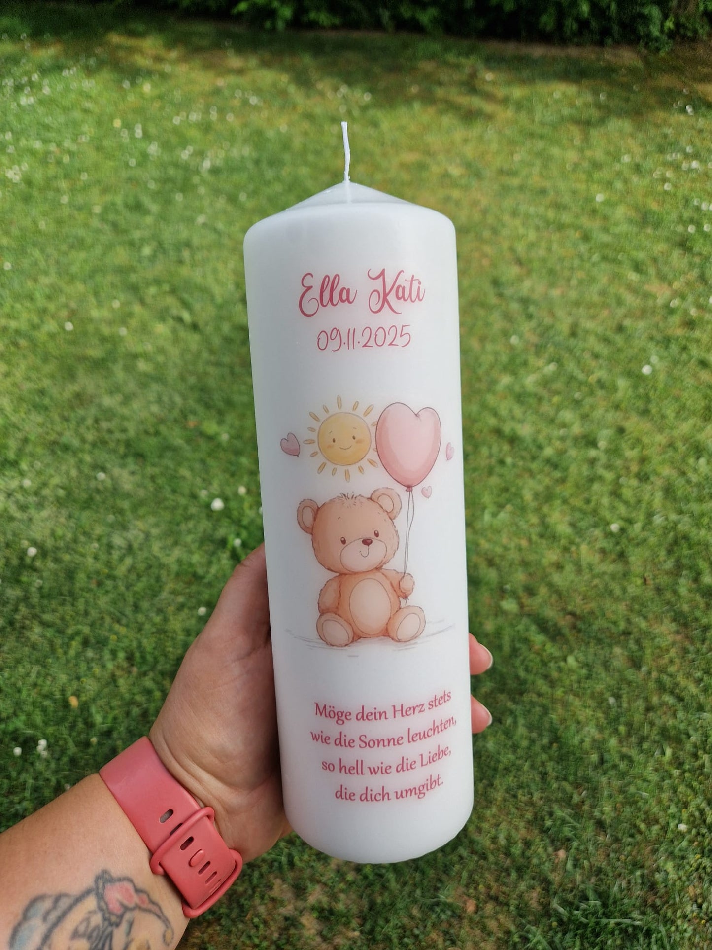 Taufkerze Teddy