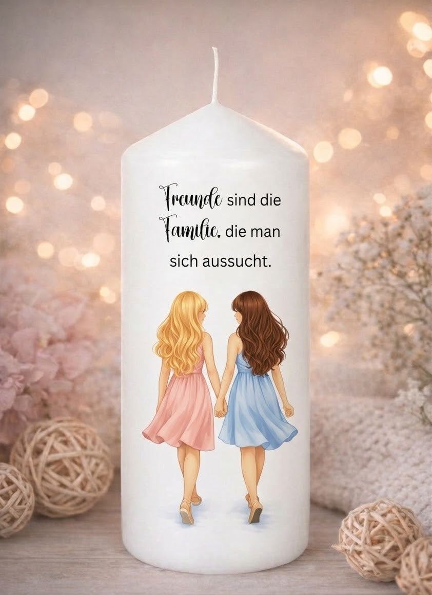 Kerze Freundin "Familie"